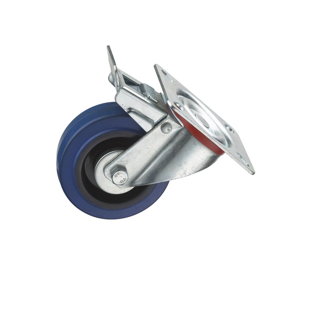 Синее резиновое колесико для складского шкафа