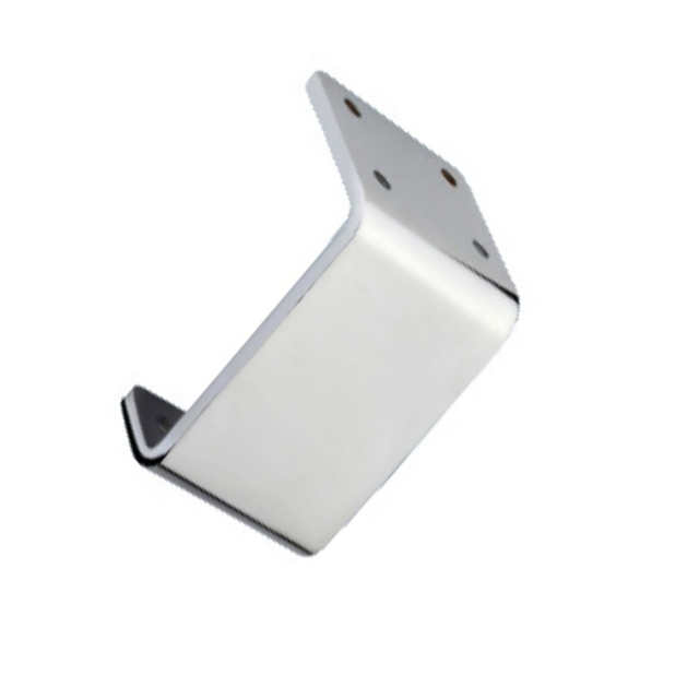 Ножка мебели из матового металла серебристого цвета для дивана