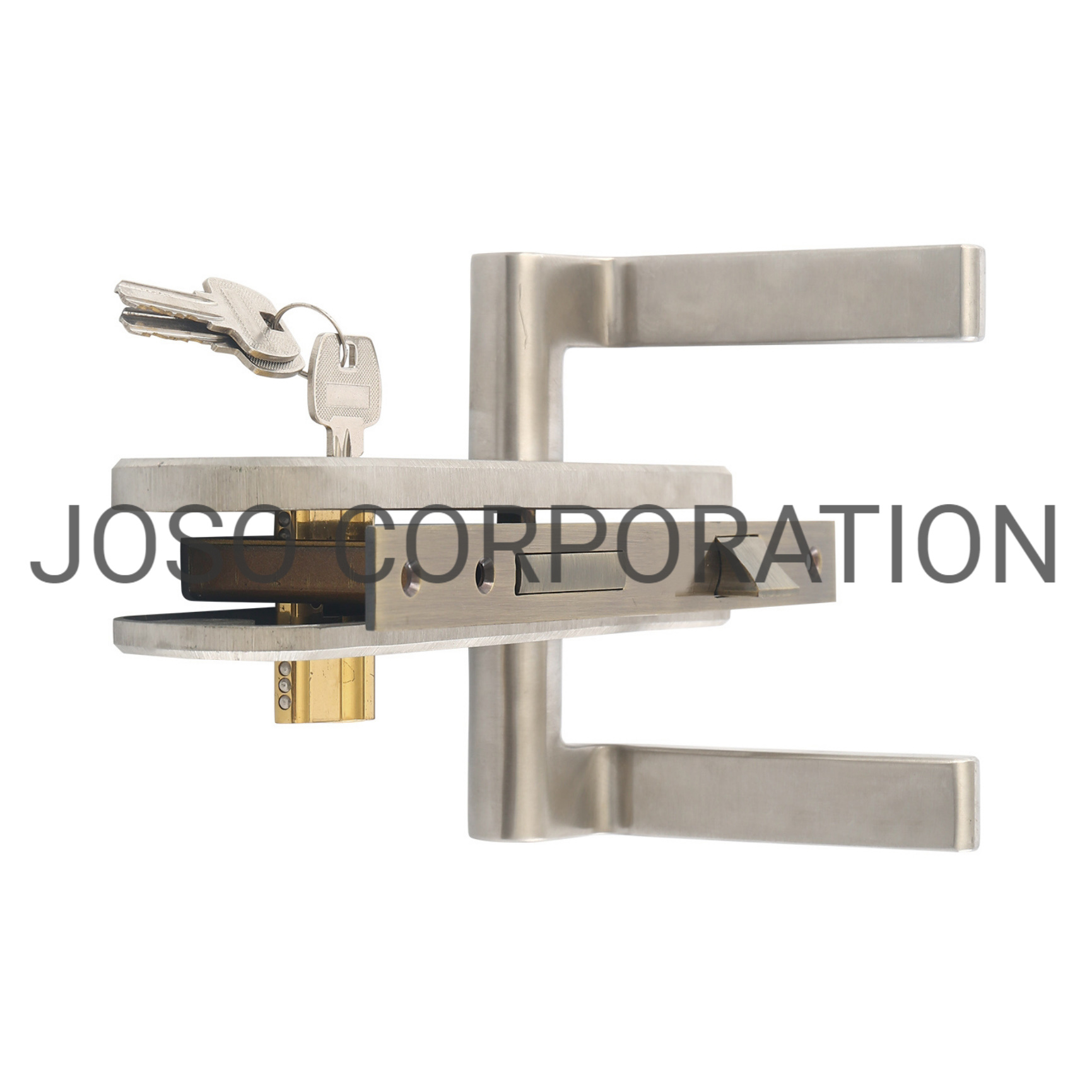 Дверная ручка с сатиновым покрытием, дверной замок из нержавеющей стали 304, дверная фурнитура, трубчатая ручка, рычажный замок