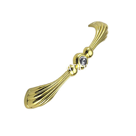 Заводская поставка 96 мм Золотая ручка ящика Мебельная ручка Ручка шкафа Ручка шкафа