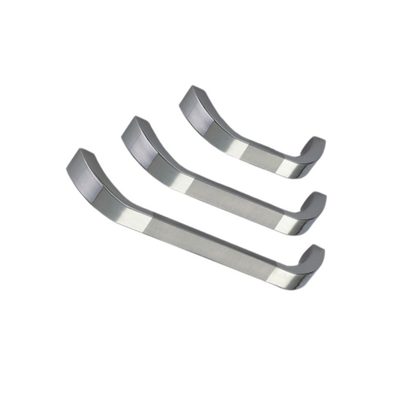 Цинковый сплав 96 мм 128 мм 160 мм Матовая яркая хромированная мебельная ручка