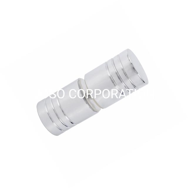 Яркая хромированная стеклянная дверная ручка из нержавеющей стали 304, ручка для ванной комнаты