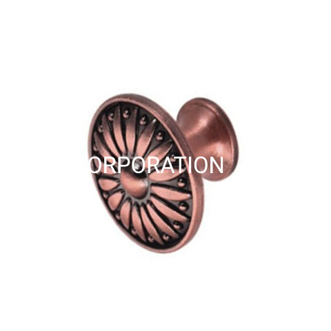 Цинковый сплав 28 мм Классическая грибная ручка Ручка шкафа Ручка ящика