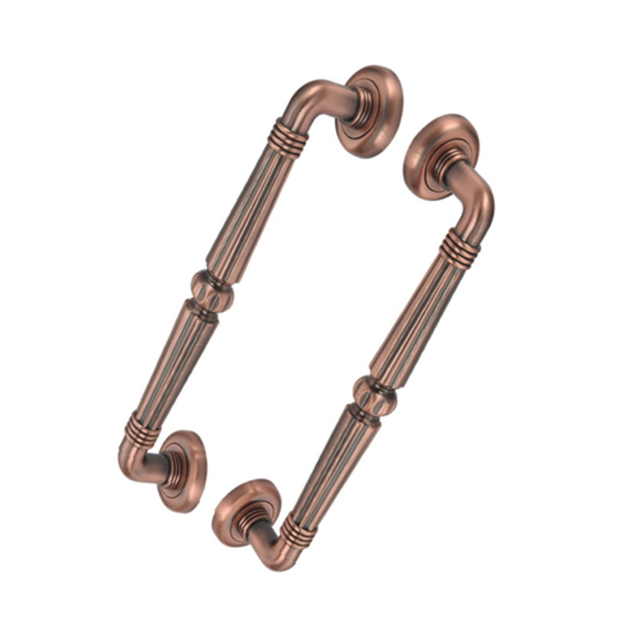 Дверная ручка из цинкового сплава, античная медь, 300 мм, классическая ручка