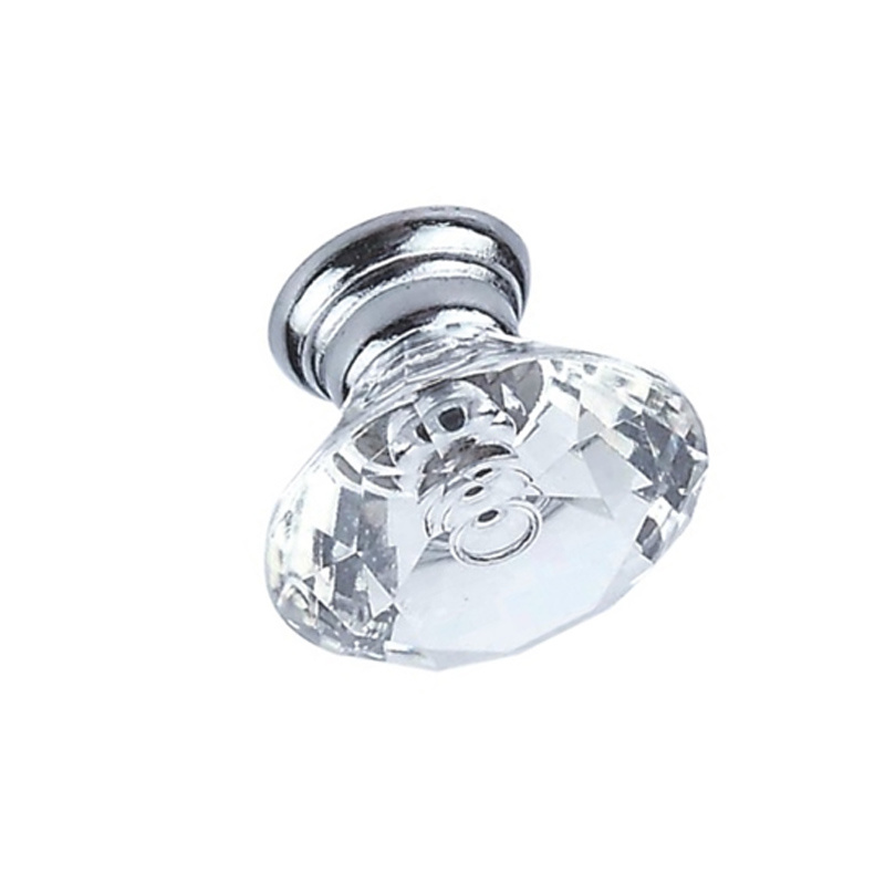 Заводская поставка 19 мм 22 мм 25 мм Кристалл Ящик Ручка из цинкового сплава Ручка шкафа