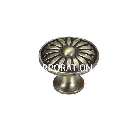 Цинковый сплав 28 мм Классическая грибная ручка Ручка шкафа Ручка ящика