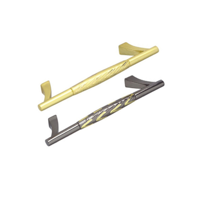 Европейская отделка 96 мм 128 мм Черная мебельная ручка Кухонная ручка