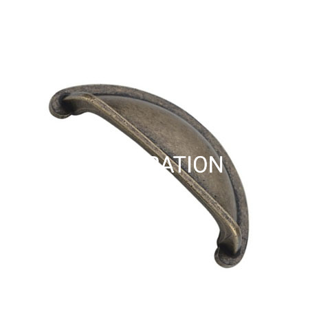 Цинковый сплав 76 мм Античная медная ручка для чашки Ручка ящика коттеджа