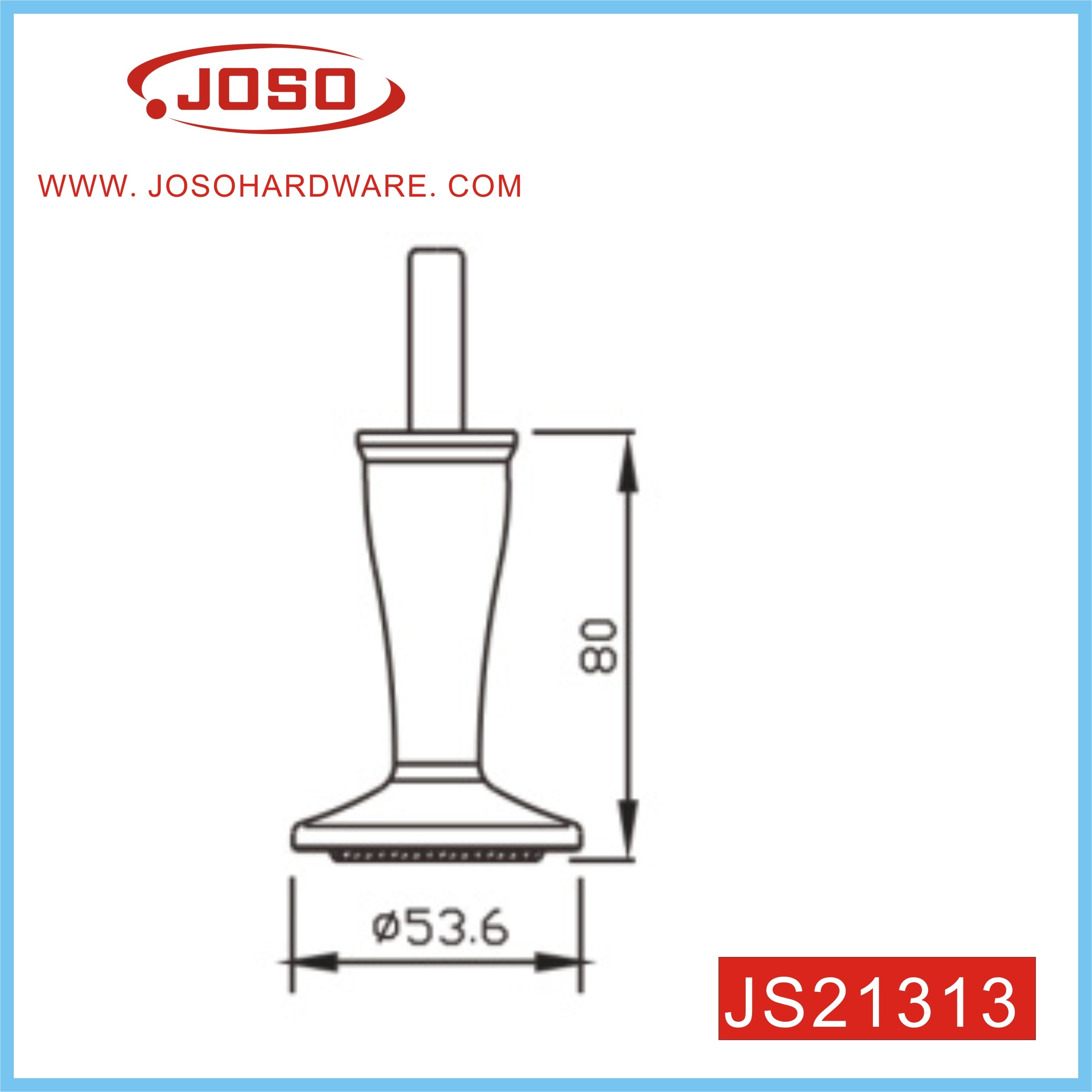 Декоративная анодированная мебельная ножка для дивана