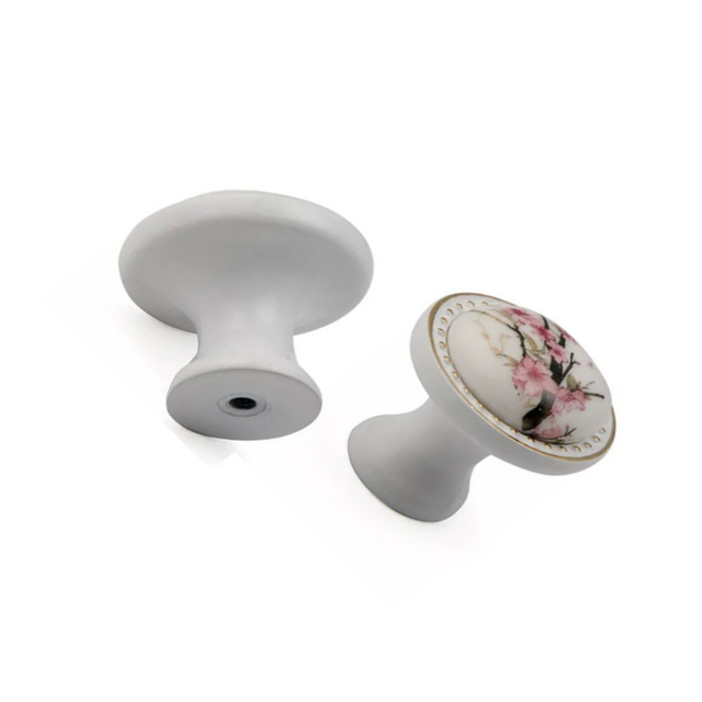 Поставка на заводе 34 мм цинковый сплав керамическая ручка нагрудная ручка кухонная ручка