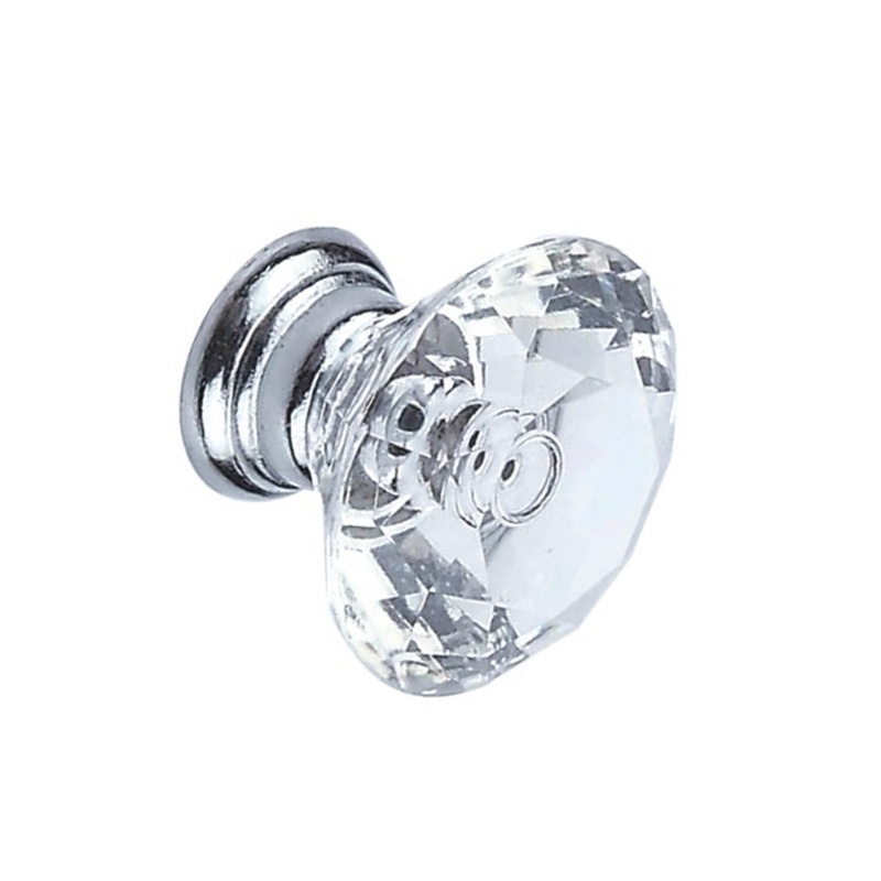 Заводская поставка 19 мм 22 мм 25 мм Кристалл Ящик Ручка из цинкового сплава Ручка шкафа