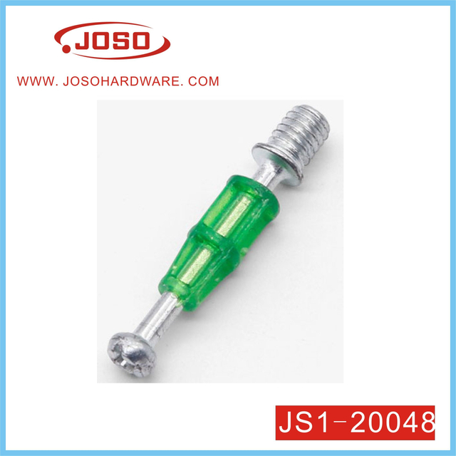 Три в одном зеленом пластиковом соединительном фитинге для мебели для ящика