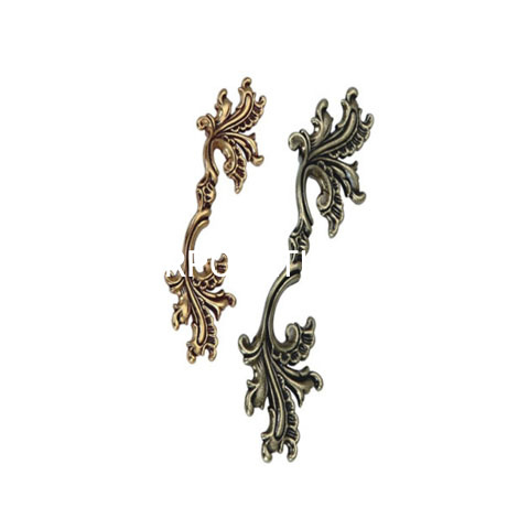 Заводская поставка 64 мм из цинкового сплава Классическая антикварная медная мебельная ручка Комод Ручка