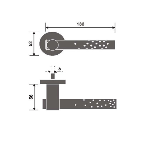 Высококачественная нержавеющая сталь 304 132 мм, рычаг, ручка, дверная фурнитура, аксессуары для мебели