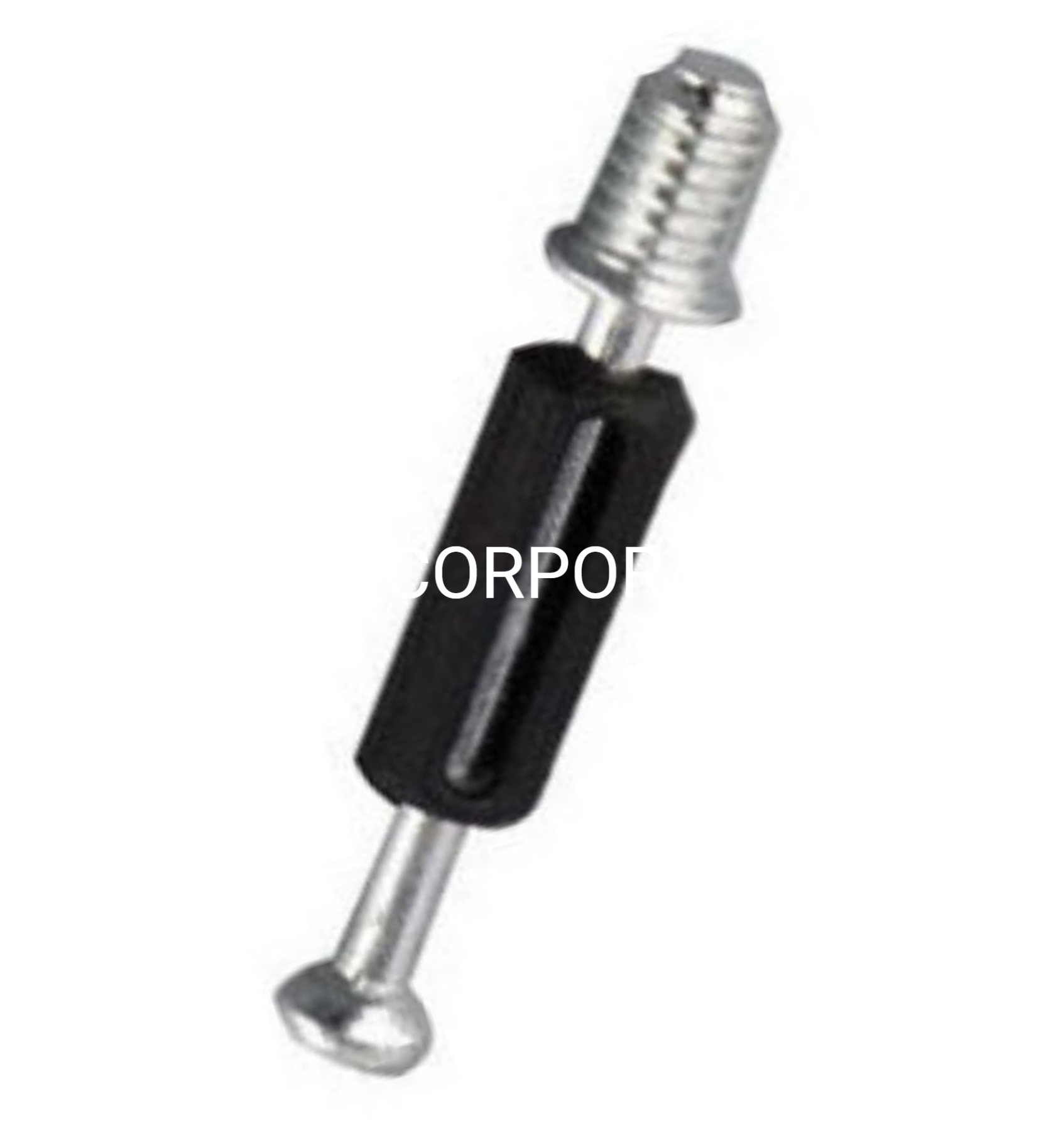 Лидер продаж, черный пластик и черный болт, мебельная фурнитура, мебельная фурнитура, опора для полки с винтами для шкафа