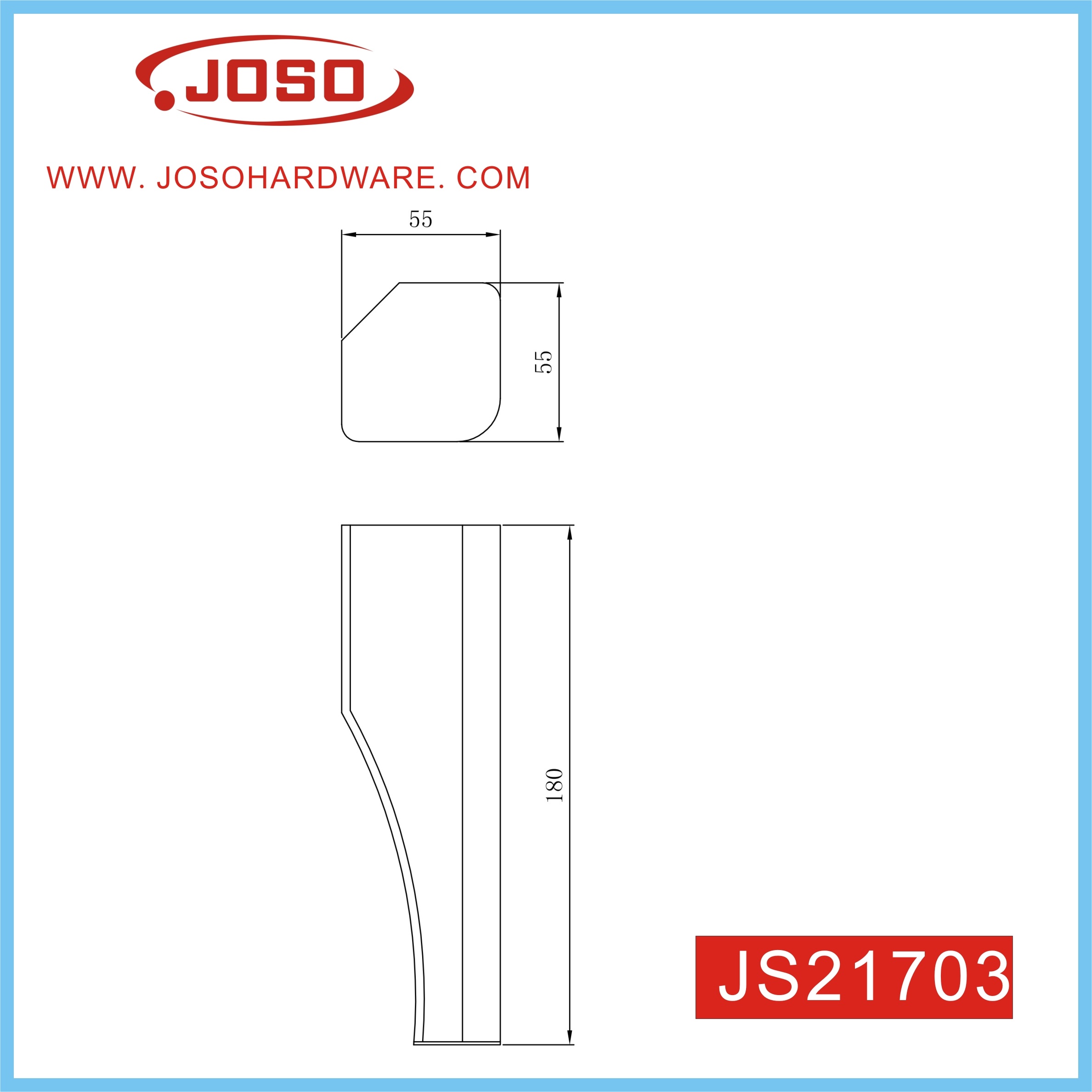 Прямоугольная ножка мебели из массива дерева для дивана и стола в гостиной