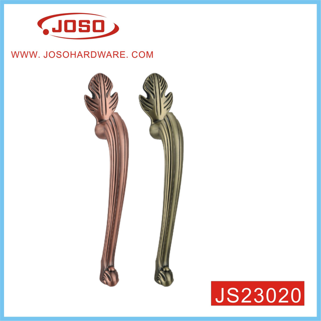 Благородная элегантная дверная ручка из цинкового сплава в форме листа