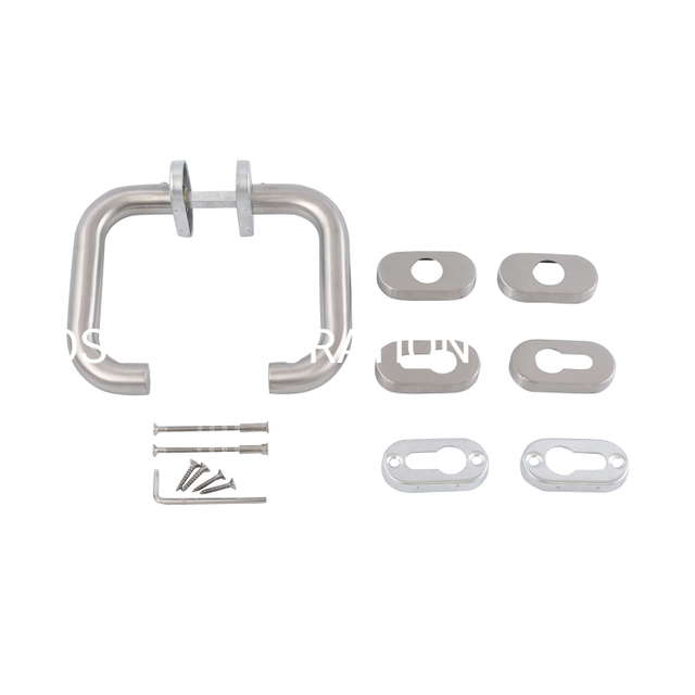 Заводская поставка из нержавеющей стали 304 Стеклянная ручка дверного рычага Трубчатая дверная ручка рычага