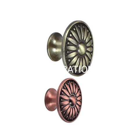 Цинковый сплав 28 мм Классическая грибная ручка Ручка шкафа Ручка ящика