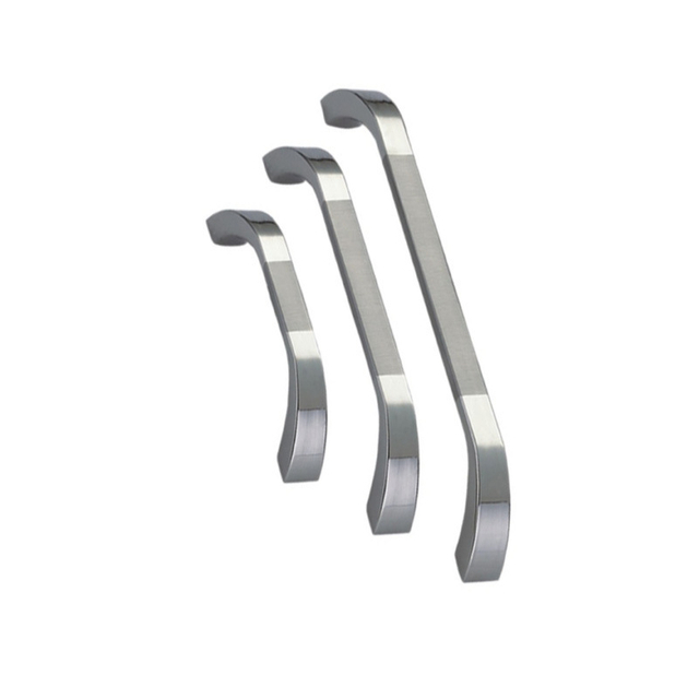 Цинковый сплав 96 мм 128 мм 160 мм Матовая яркая хромированная мебельная ручка