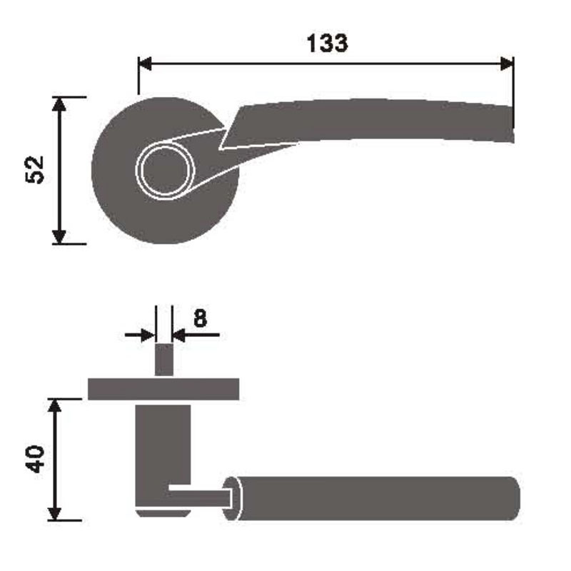 Модная ручка из нержавеющей стали 133 мм, дверная фурнитура, мебельные ручки