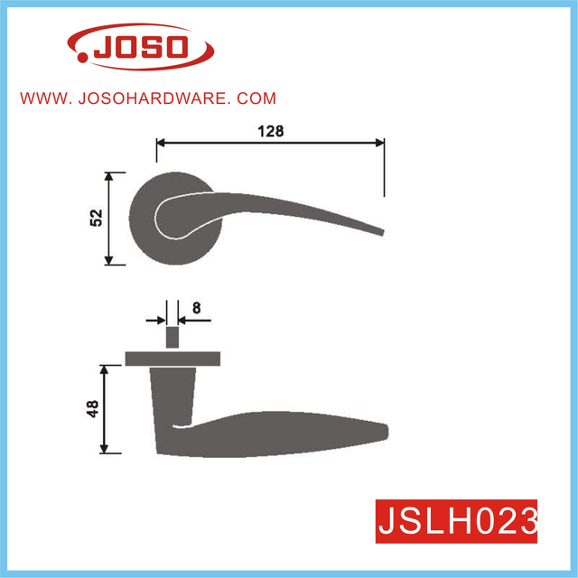 Внутренняя дверная ручка с плоским рычагом для домашнего офиса