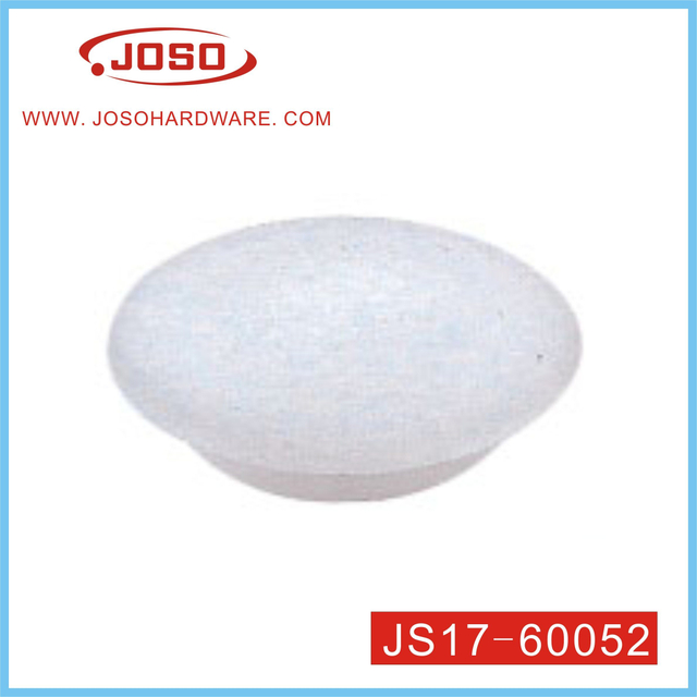 Белая пластиковая крышка грибовидного болта мебельной фурнитуры для ножки стола
