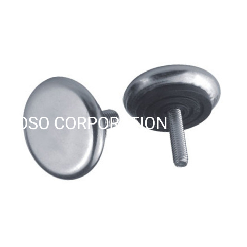 Заводская поставка M8 из белого металла с пластиковым регулируемым болтом, винтом для ножки стола