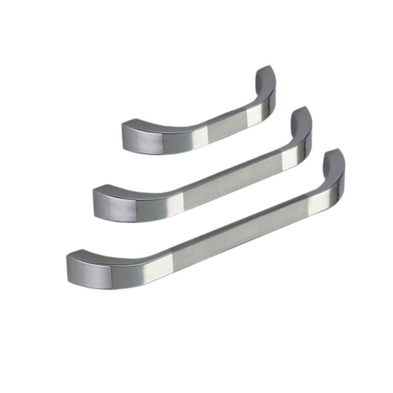 Цинковый сплав 96 мм 128 мм 160 мм Матовая яркая хромированная мебельная ручка