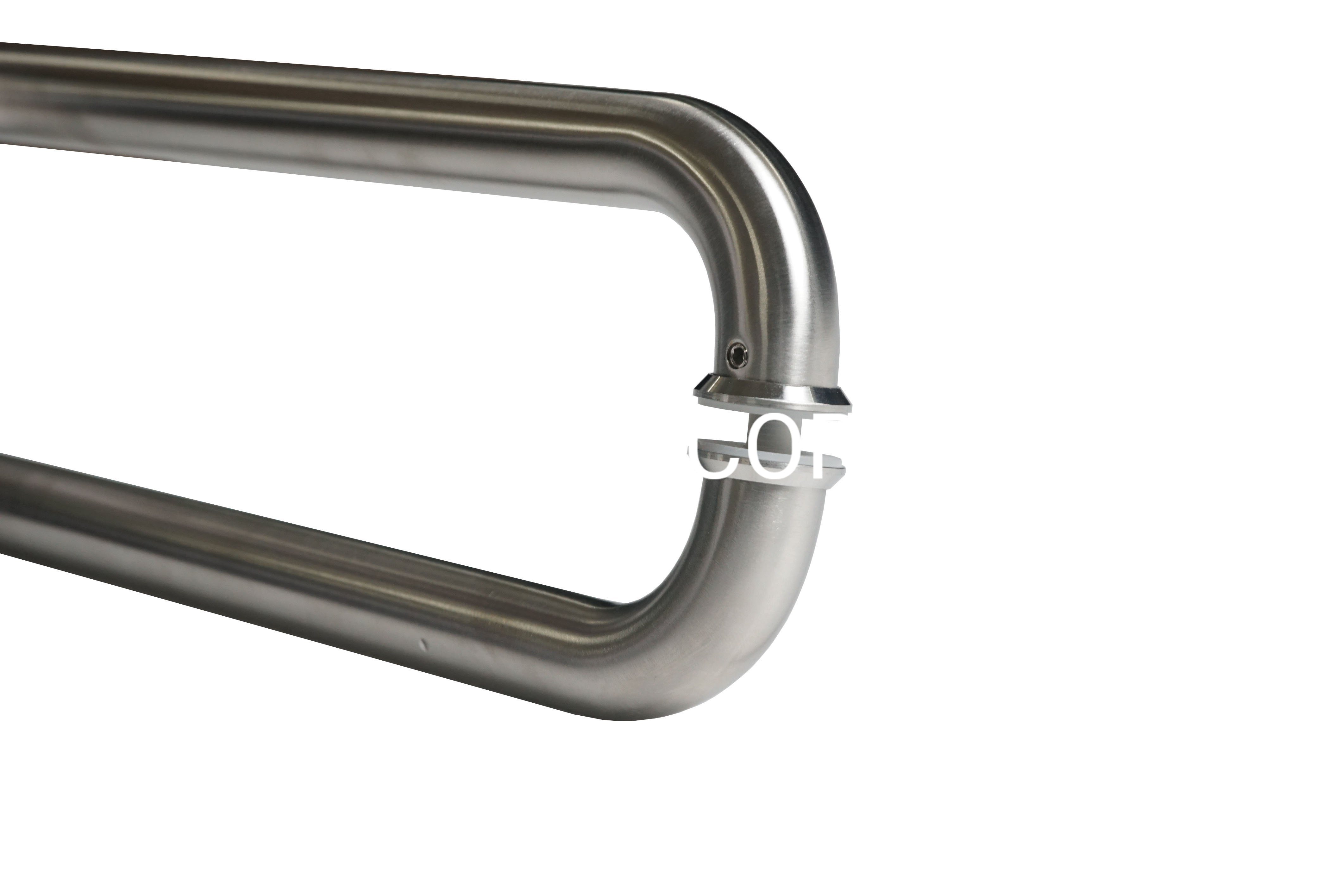 Индивидуальная трубчатая стеклянная дверная ручка, металлическая ручка, офисная дверная ручка