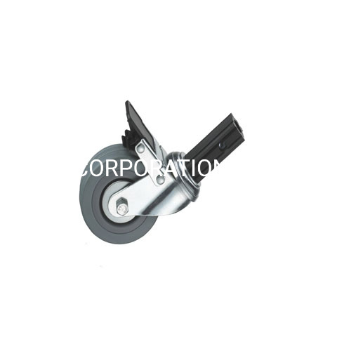 Заводская поставка пластика 50 мм с тормозными колесами, тележка для мебели, роликовая тележка