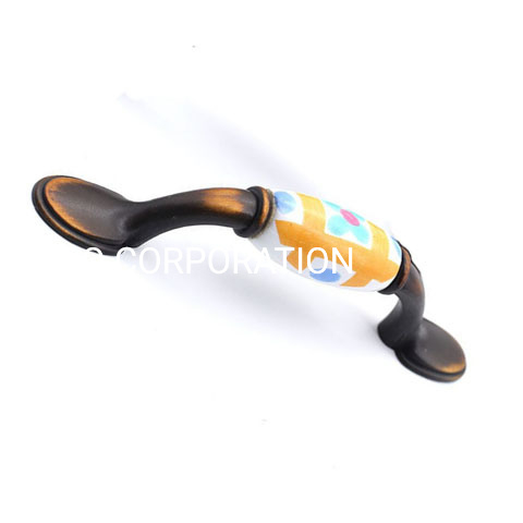 Ручка из цинкового сплава в европейском стиле 76 мм Ручка шкафа Ручка шкафа